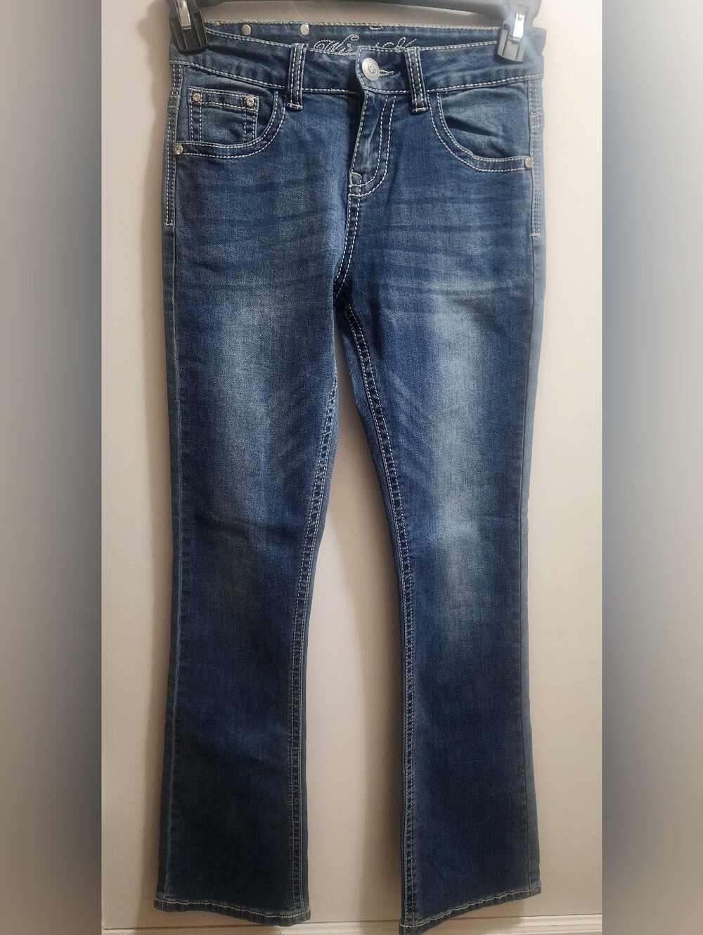 Wired Heart Size 14 Y2K Embellished Bootcut Jeans